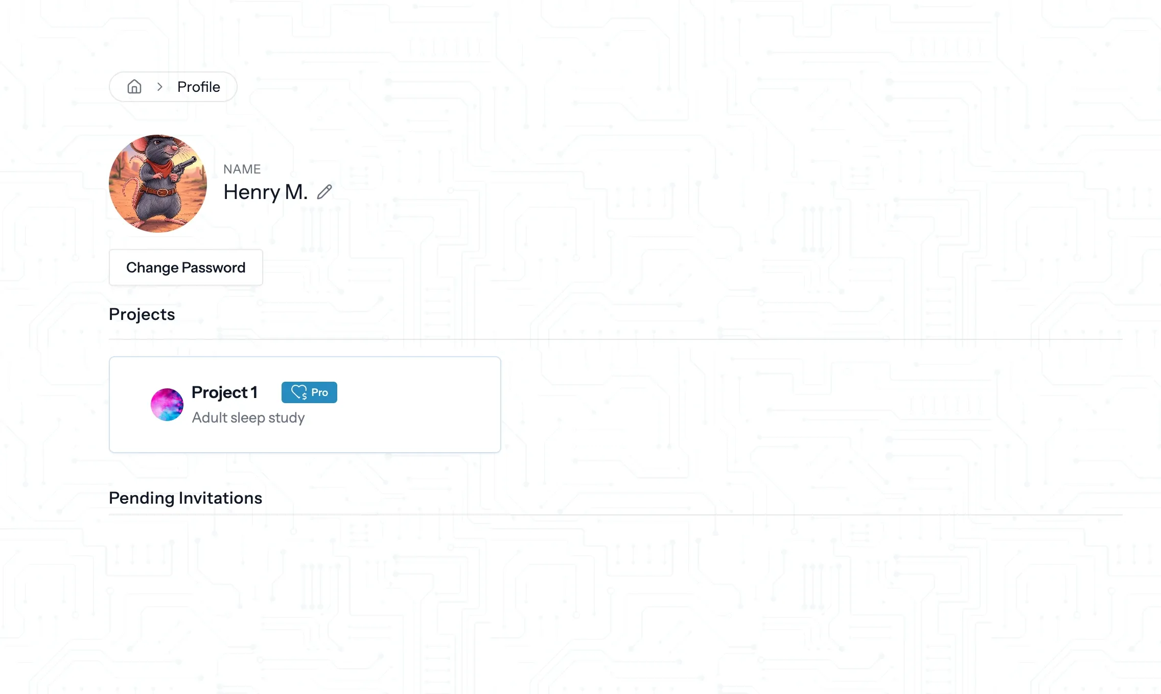 account settings