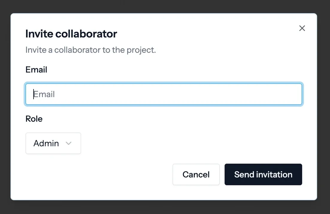 invite collaborator